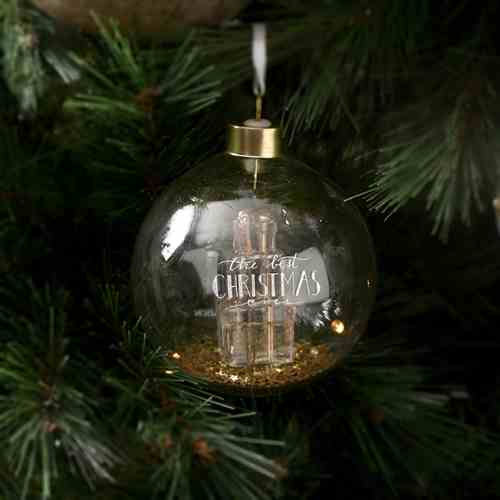 The Best Christmas Orn. gold Dia 10