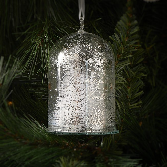 Pretty Christmas Ornament silver