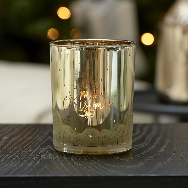 We Wish You Votive gold