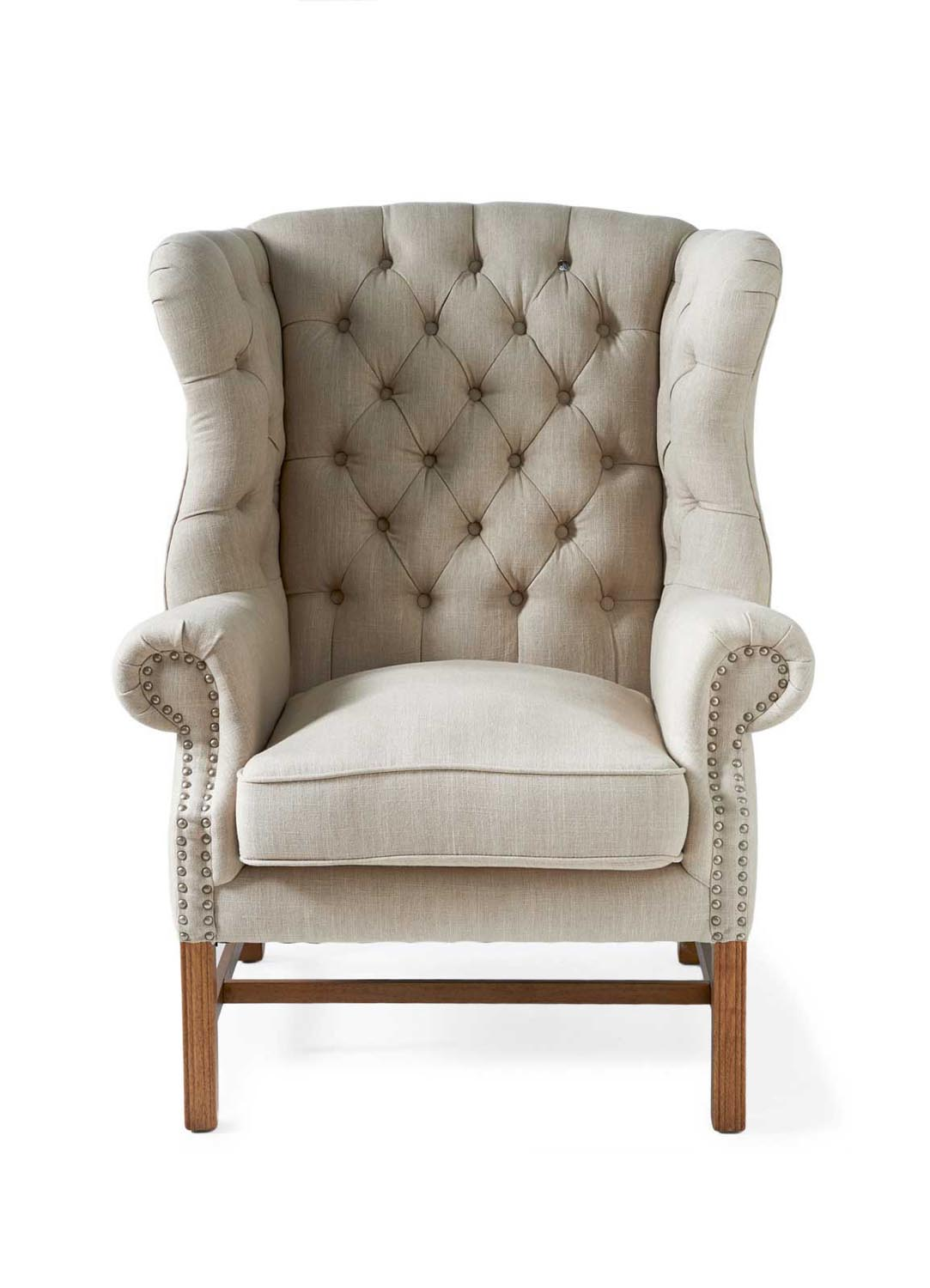 Franklin Park Wing Chair Linen Flax