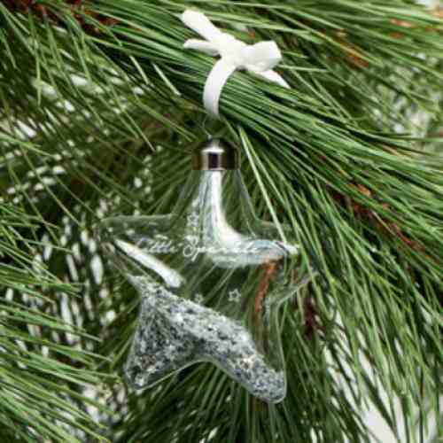 Little Sparkle Star Orn. silver S
