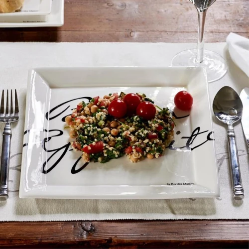 Buon Appetito Square Plate 26x26