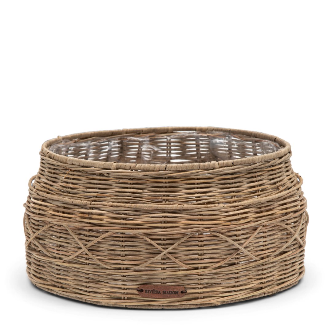 Rustic Rattan Classic Flower Pot Round - Bilde 2