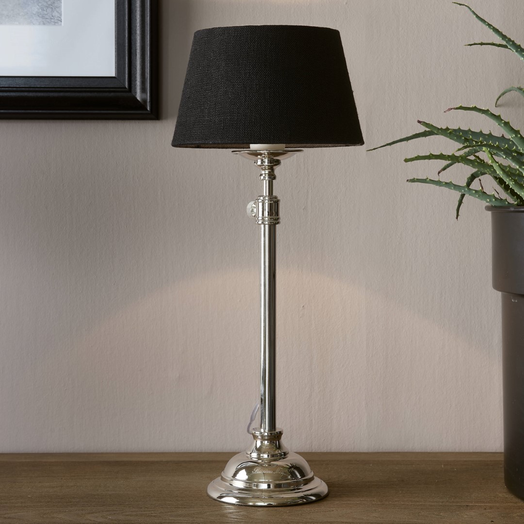 Loveable Linen Lampshade all black 15x20