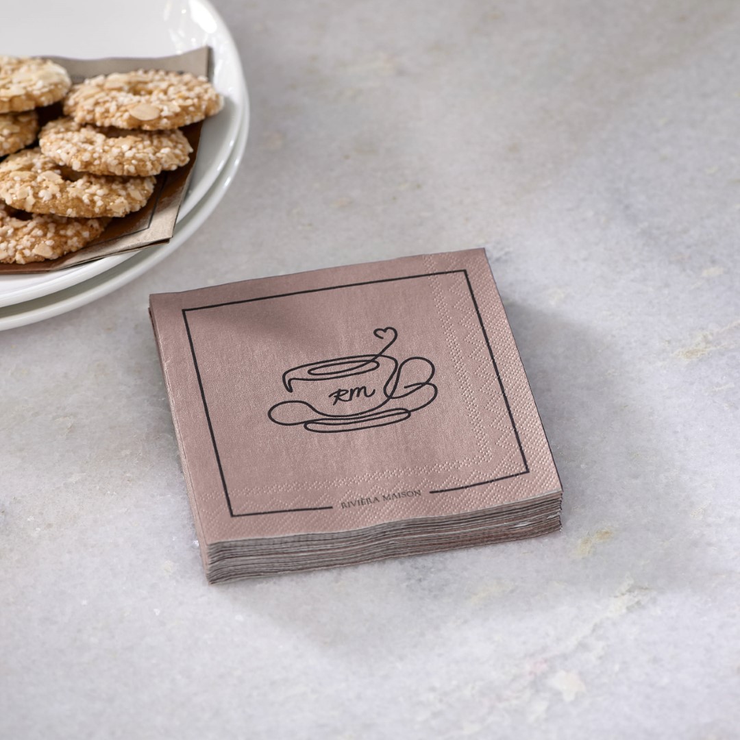 Paper Napkin Elegant Tea Cup