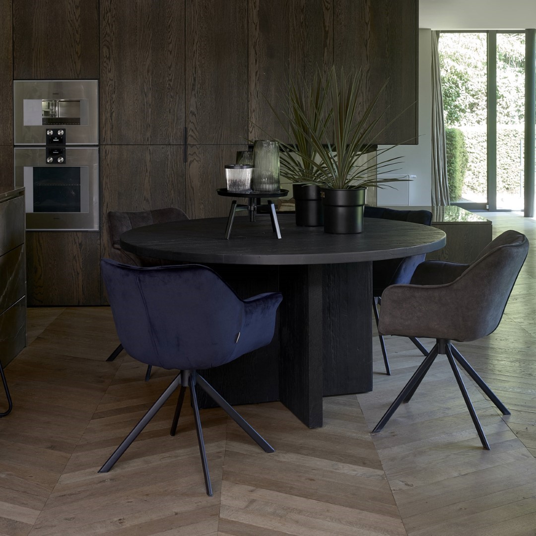 Sherwood Dining Table Dia 150, black - Bilde 2