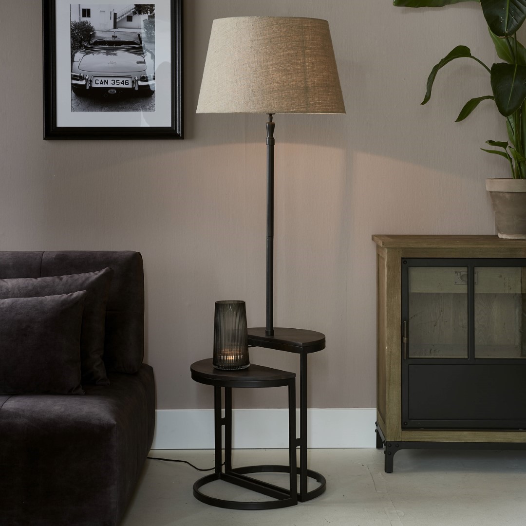 West Houston Side Table Floor Lamp