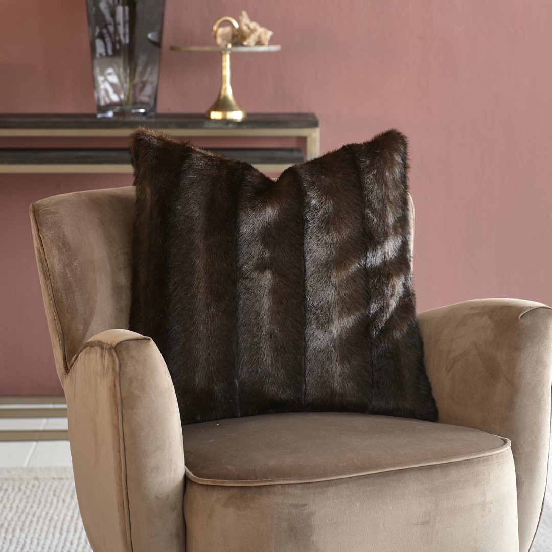 Vintage Faux Fur Pillow Cover 50x50