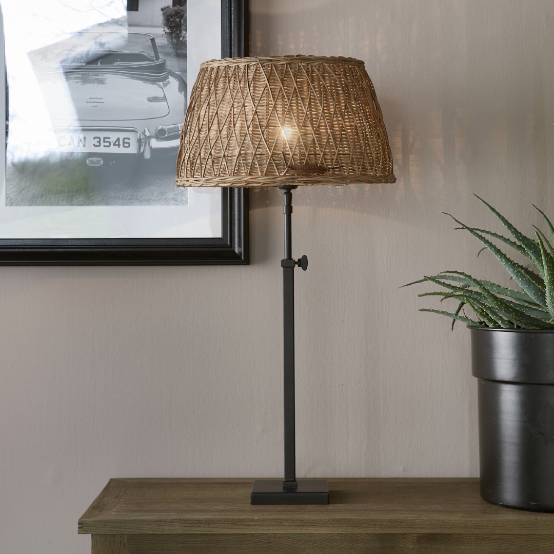 Rustic Rattan Cross Weave Lamp Shade 38x21