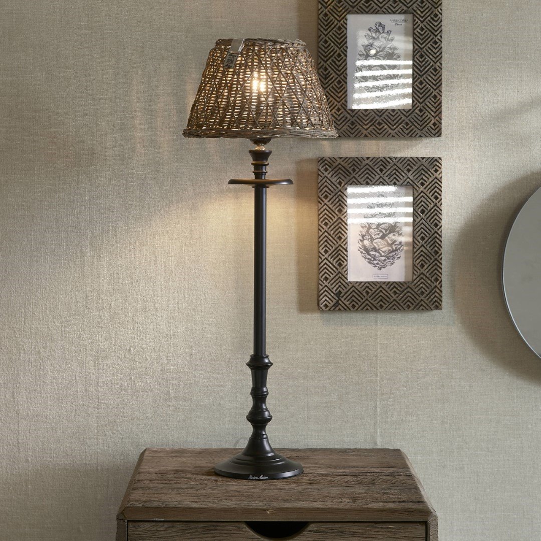 Rustic Rattan Cross Weave Lamp Shade 20x12