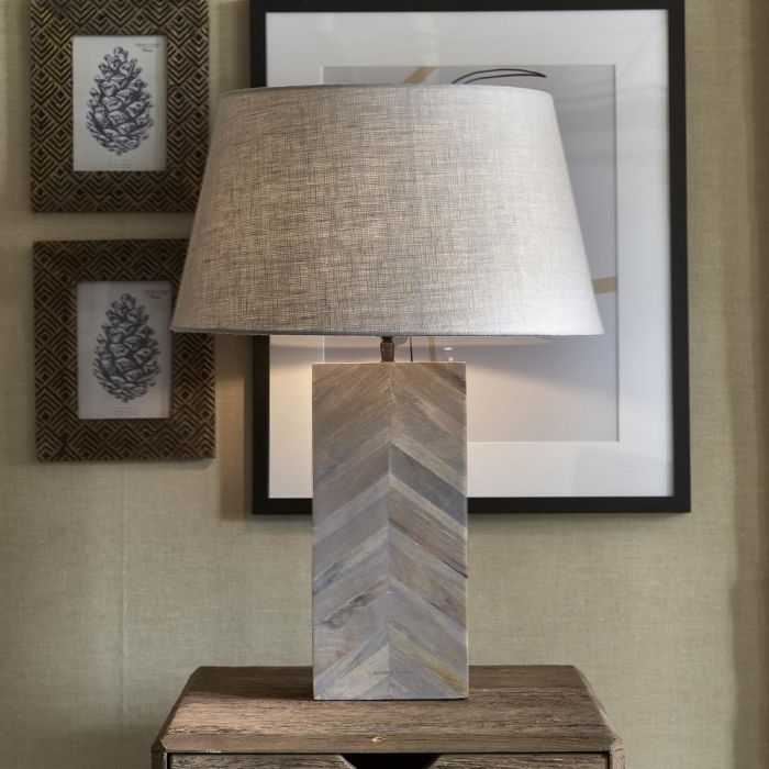 Ontario Herringbone Lamp Base High