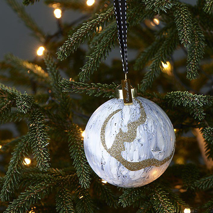 Pretty Marble Ornament grey Dia 8