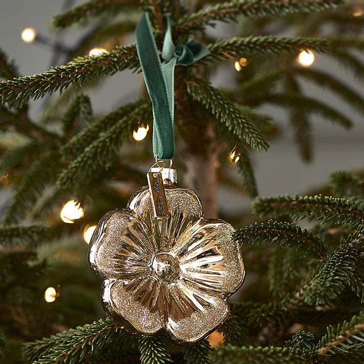 Christmas Flower Ornament gold