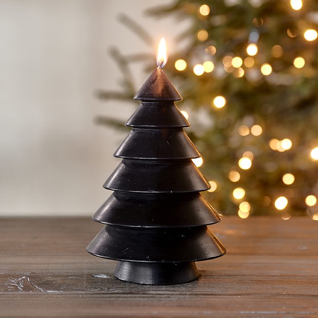 Wonderful Christmas Candle black