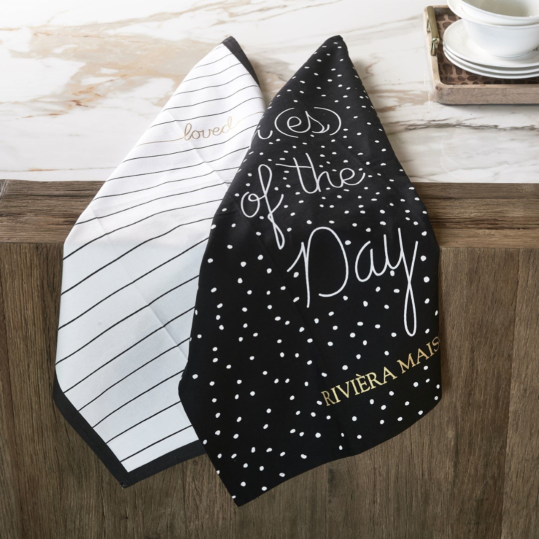 Dots & Stripes Tea Towel 2 pieces