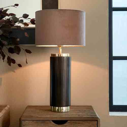 Cylinder Lampshade taupe 30x40