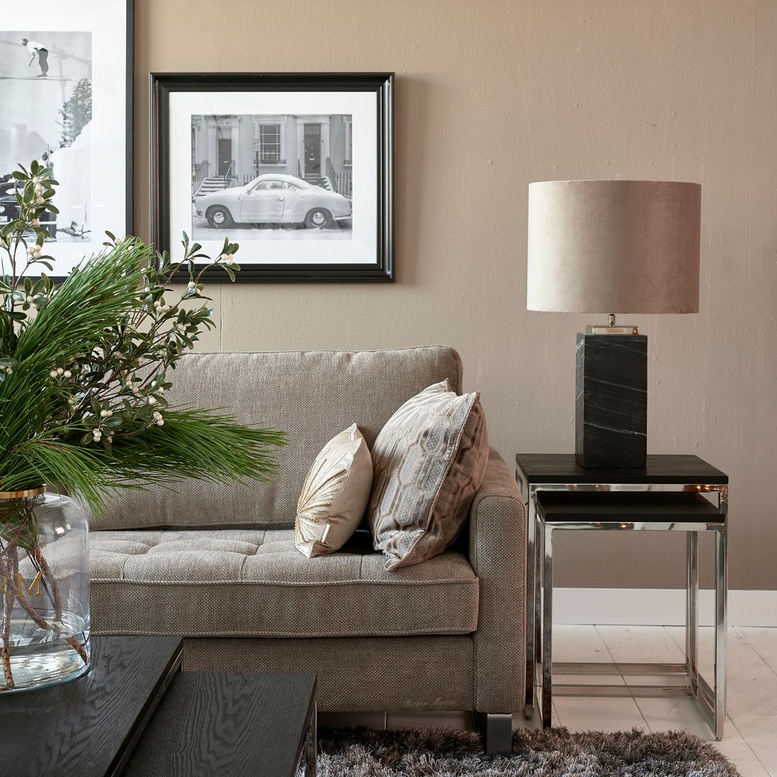 Cylinder Lampshade taupe 30x40 - Bilde 4