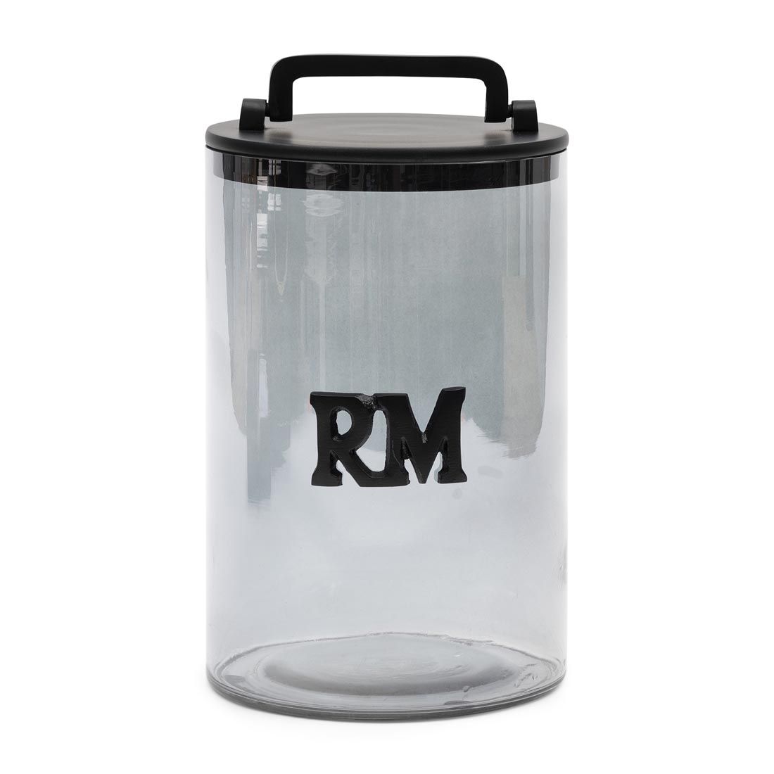 RM Smoked Glass Storage Jar L