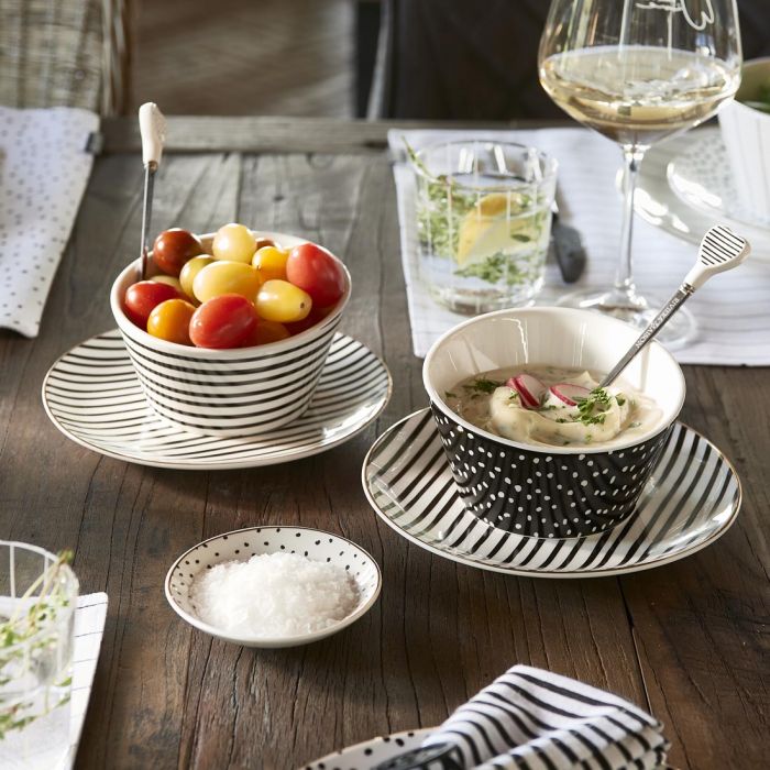 Dots & Stripes Heart Bowl - Bilde 3