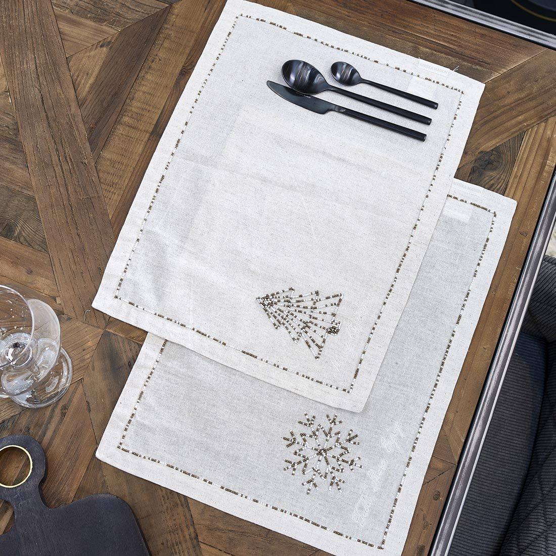 Sparkling Christmas Placemat 2 pieces