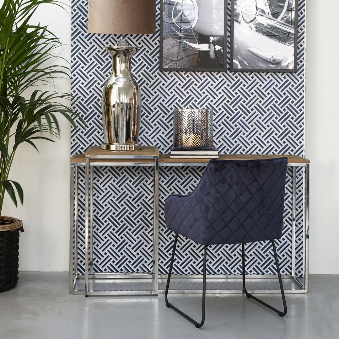 Frisco Drive Dining Armchair, velvet III, indigo