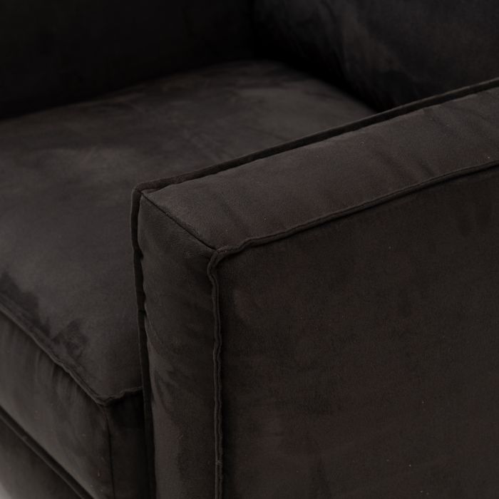 Kendall Sofa 3,5 Seater, scottish suede, noir - Bilde 2