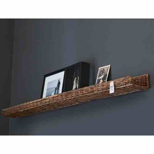 Rustic Rattan Wall Decoration Shelf 115 cm