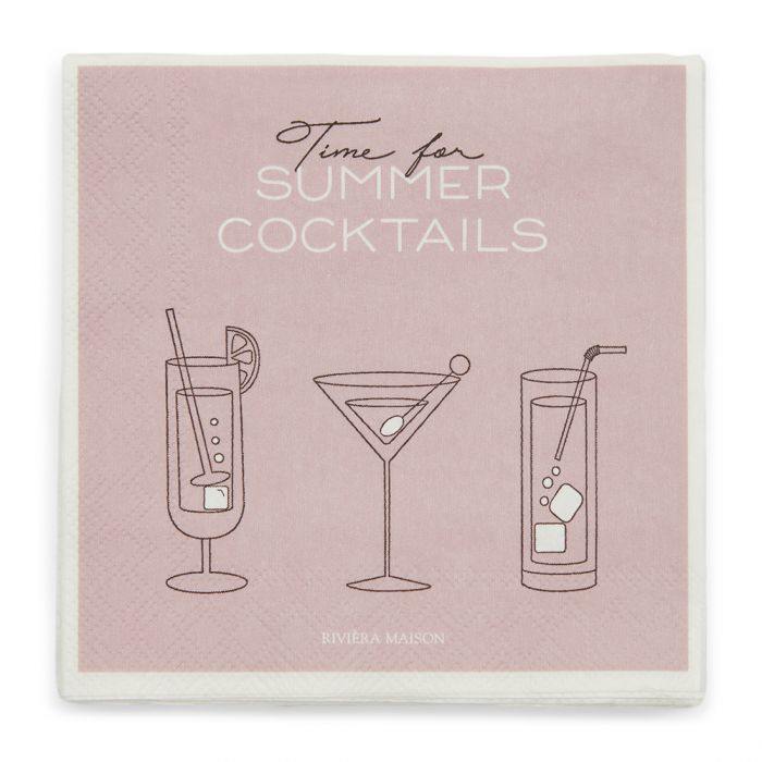 Paper Napkin Summer Cocktails - Bilde 2