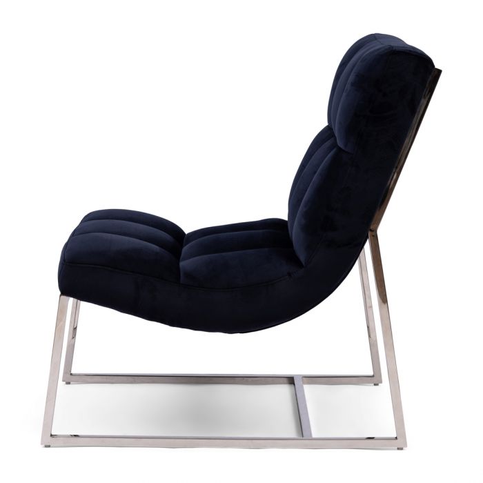 Thompson Place Chair, velvet III, indigo