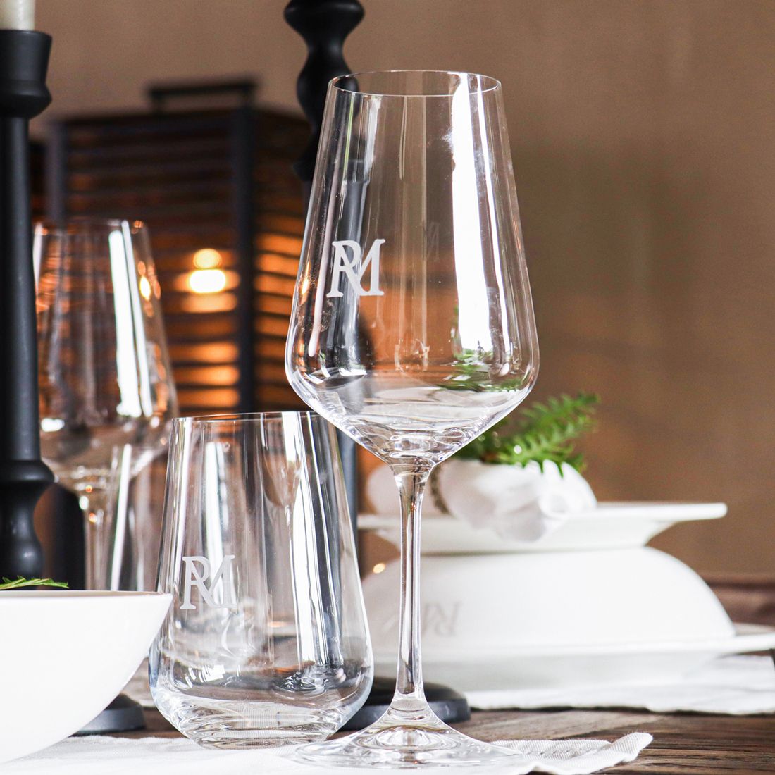 RM Monogram Water Glass M - Bilde 3