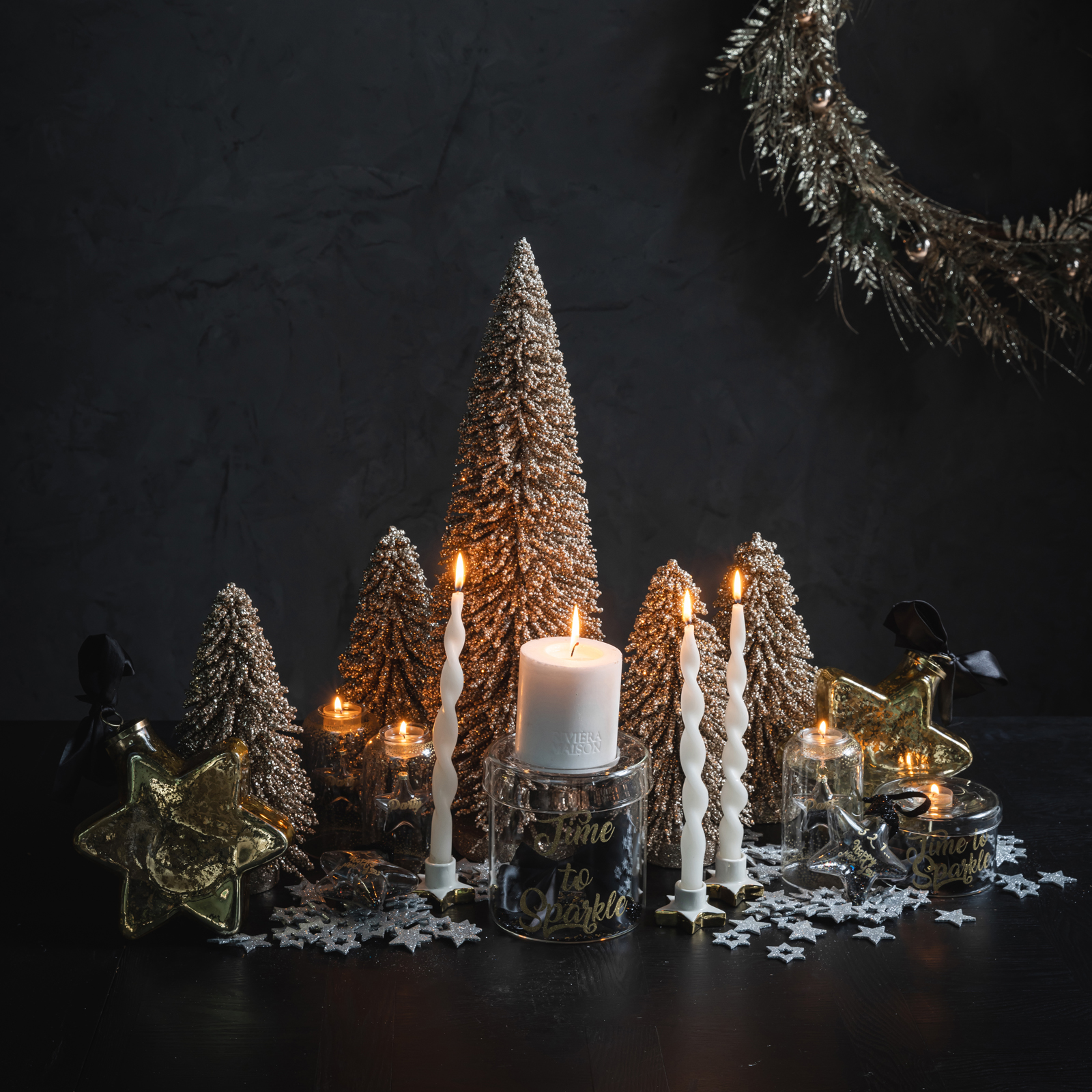 A Starry Night Candle Holder 2 pcs - Bilde 3