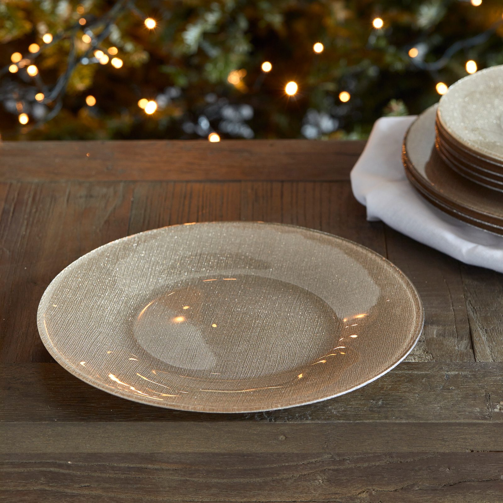 Sparkling Gold Dinner Plate