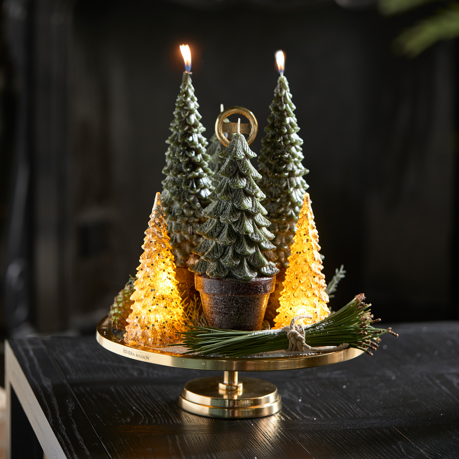Sparkling Christmas LED Tree gold S - Bilde 6