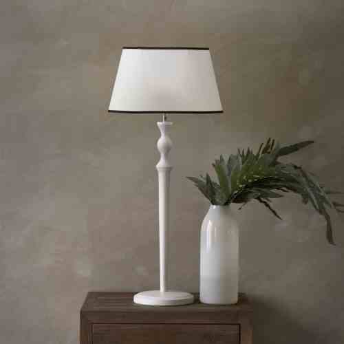 Oval Linen Lampshade white 21x38