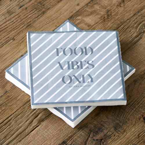 Paper Napkin Food Vibes Only