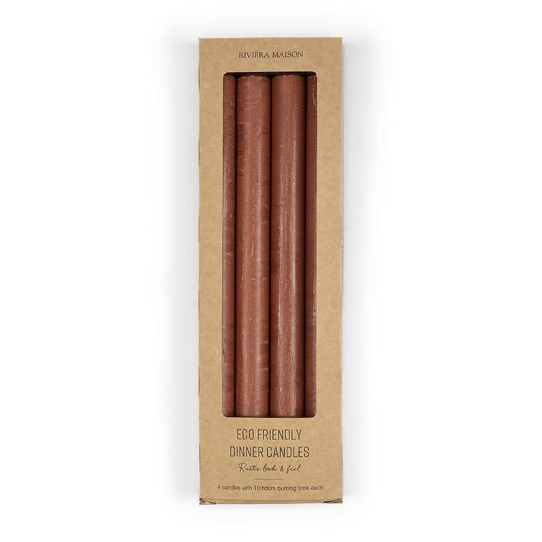 Dinner Candles ECO red 4 pieces - Bilde 2
