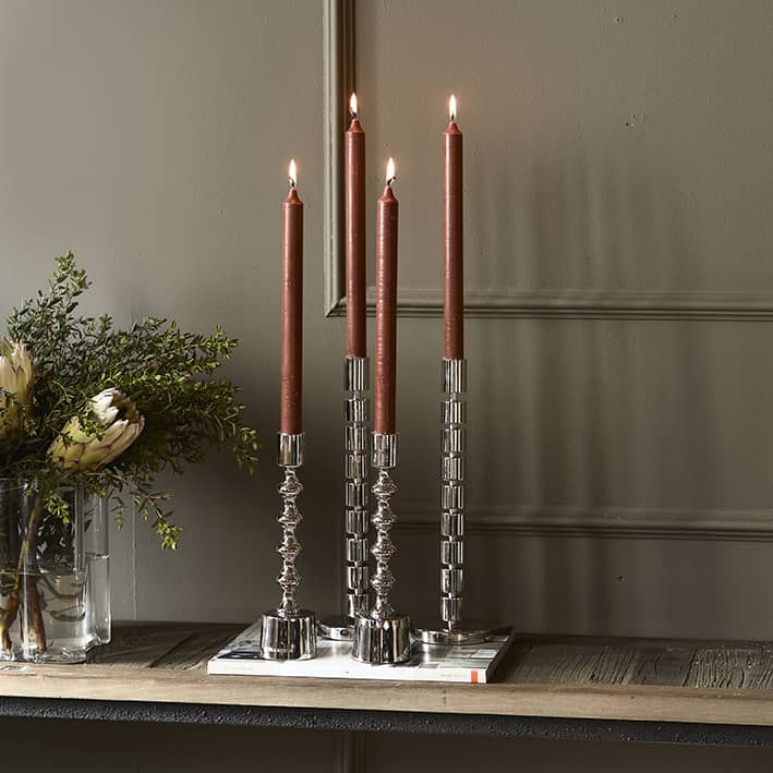 Dinner Candles ECO red 4 pieces - Bilde 3
