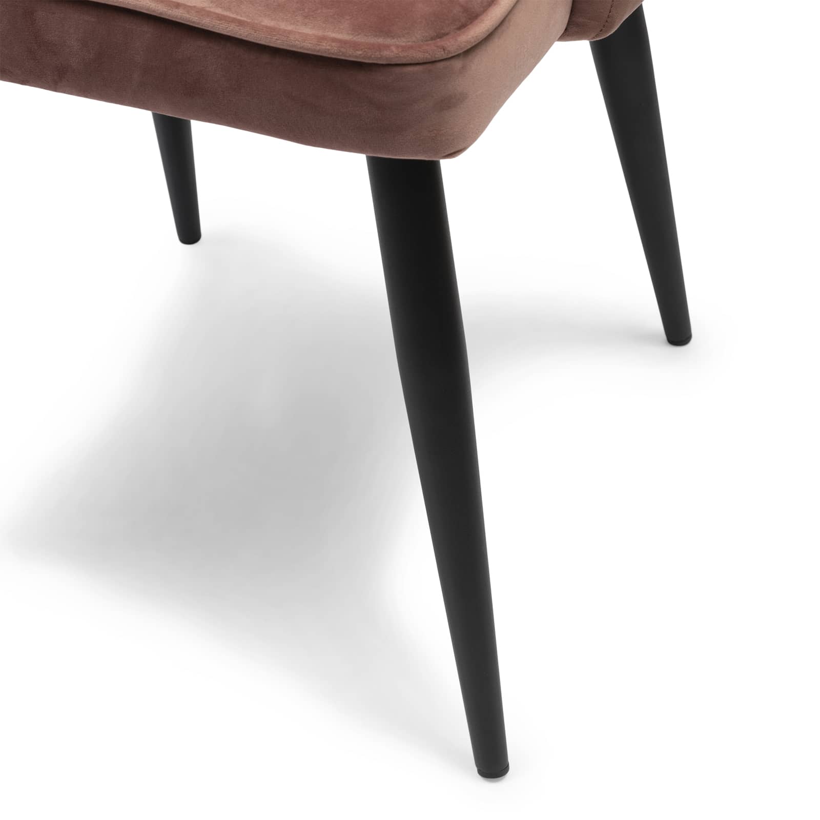 Dauphine Dining Armchair Turning Leg, velvet III, rosé stain - Bilde 6