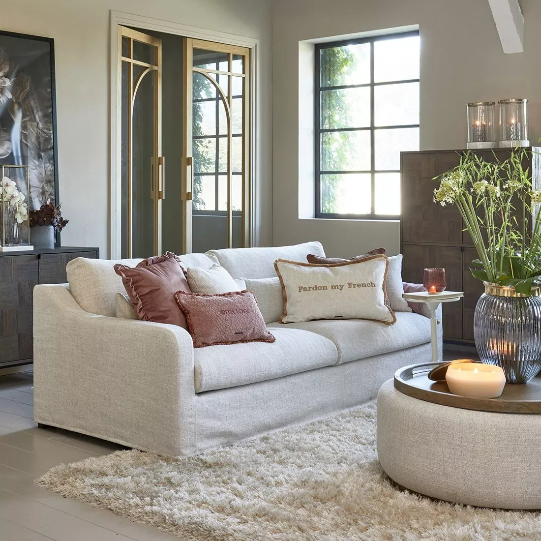 Giovanni Sofa 3,5S Antique White - Bilde 2