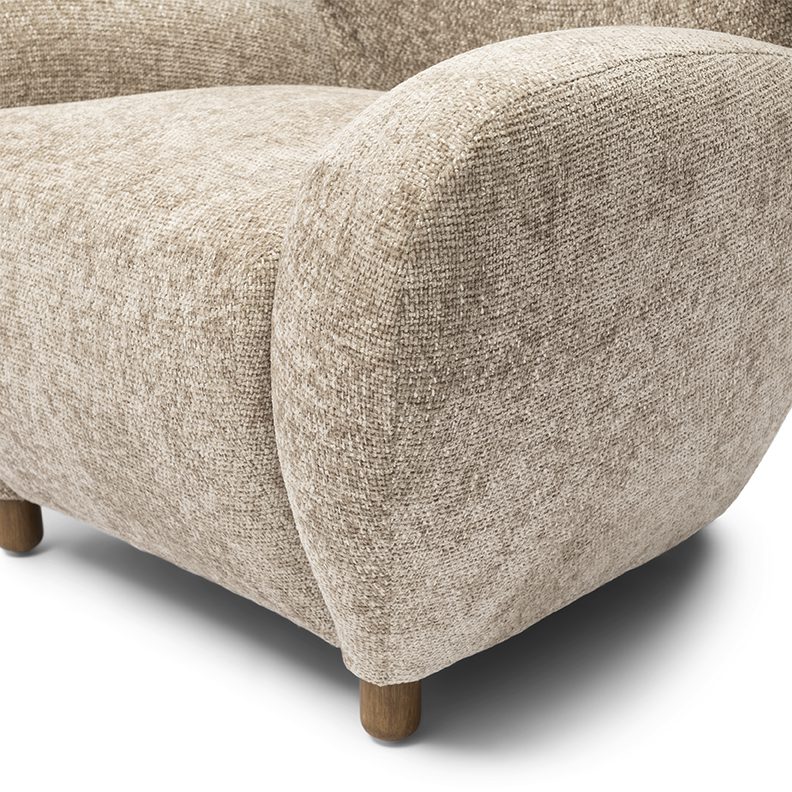 Courchevel Wing Chair Beige - Bilde 4