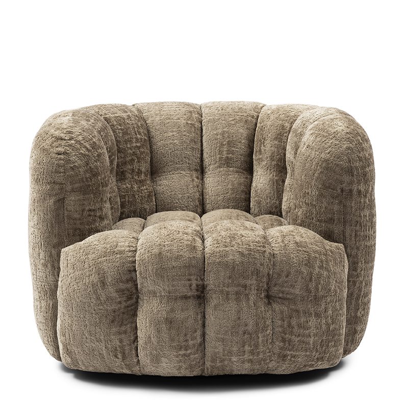Arosa Swivel Armchair Taupe - Bilde 2