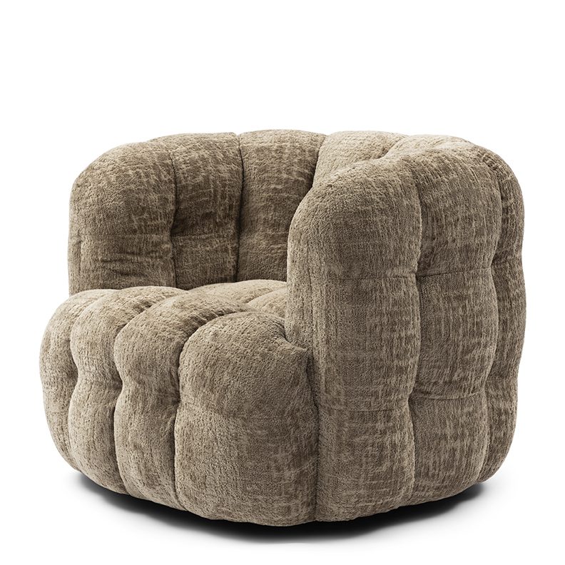 Arosa Swivel Armchair Taupe