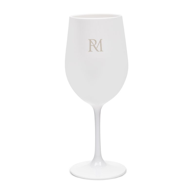 RM Monogram Outdoor Wine Glass white - Bilde 2