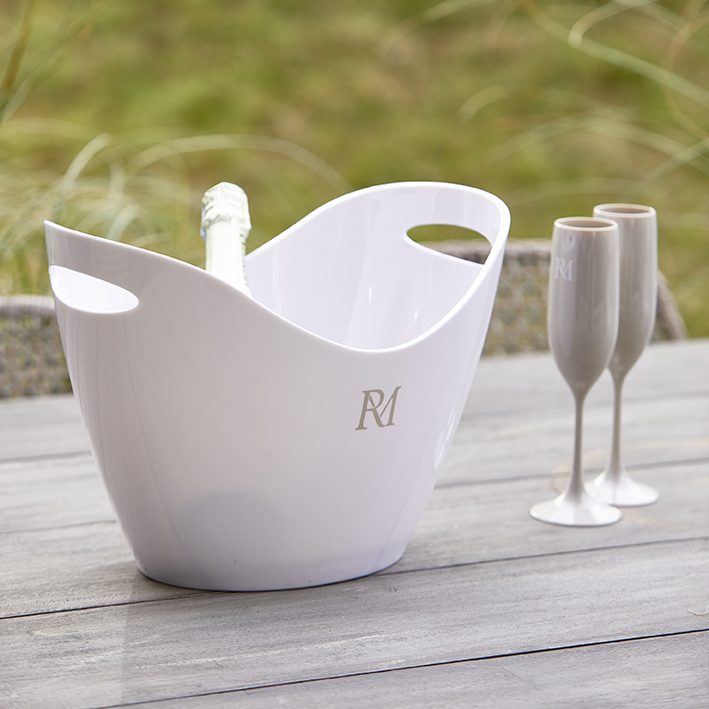 RM Monogram Outdoor Wine Cooler white