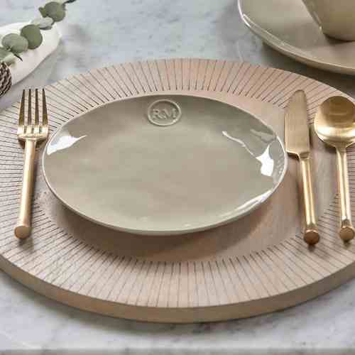 Portofino Breakfast Plate flax
