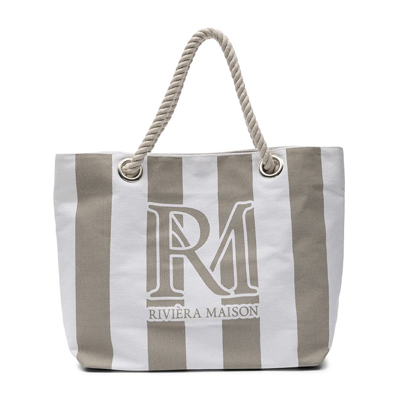 RM Monogram Cotton Bag flax