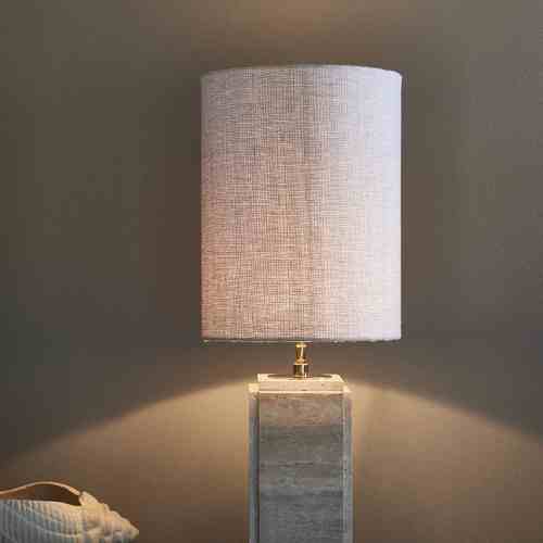 Linen Cylinder Lampshade flax 30x40