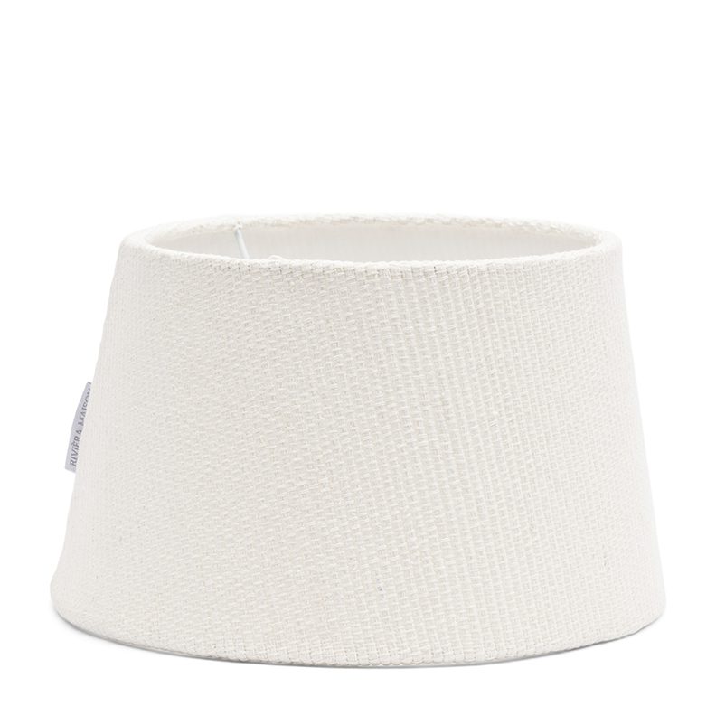 Linen Taper Lampshade white 25x15
