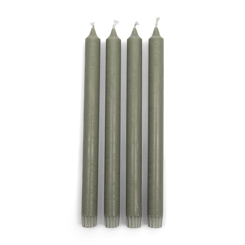 Dinner Candle green 4 pieces - Bilde 2