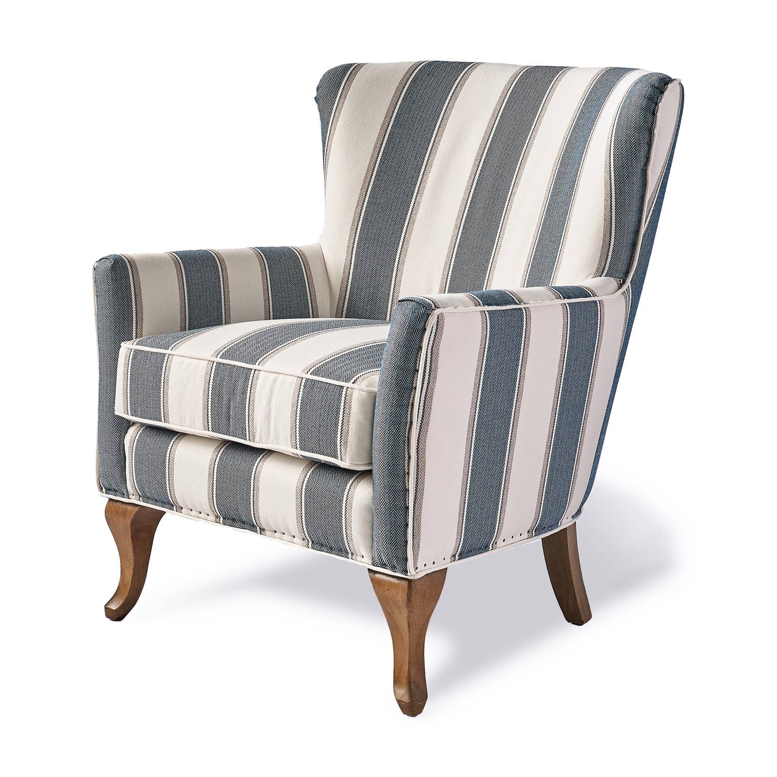 Cavendish Armchair Blue Stripe